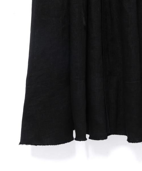 ADAM ET ROPE'（アダムエロペ）の「シアーリネンワンピース（ワンピース・レディース・ブラック/ベージュ・FREE）」の10枚目の写真