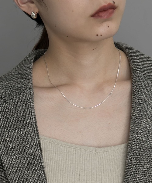 SMELLY（スメリー）の「silver925スネークチェーンネックレス（ネックレス・レディース・ゴールド/シルバー・-）」の5枚目の写真