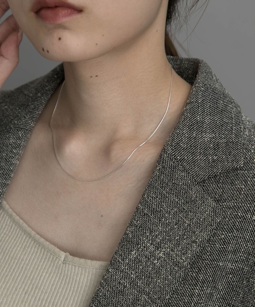 SMELLY（スメリー）の「silver925スネークチェーンネックレス（ネックレス・レディース・ゴールド/シルバー・-）」の6枚目の写真