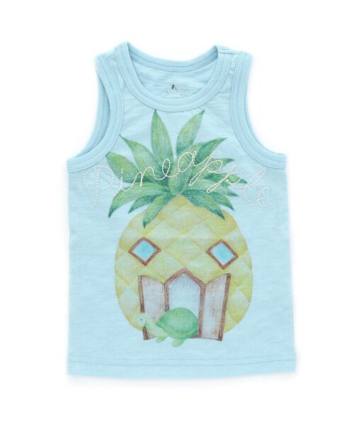 BIT'Z（ビッツ）の「3柄フルーツプリントタンクトップ（タンクトップ・キッズ・グレー/キナリ/サックスブルー・100/80/110/95/90/120）」の3枚目の写真