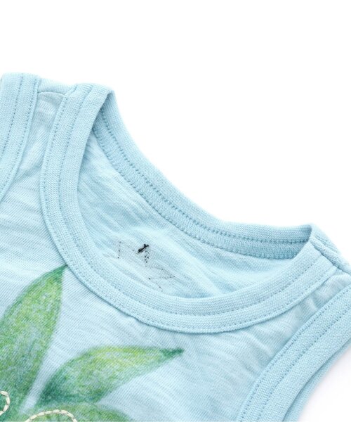 BIT'Z（ビッツ）の「3柄フルーツプリントタンクトップ（タンクトップ・キッズ・グレー/キナリ/サックスブルー・100/80/110/95/90/120）」の7枚目の写真