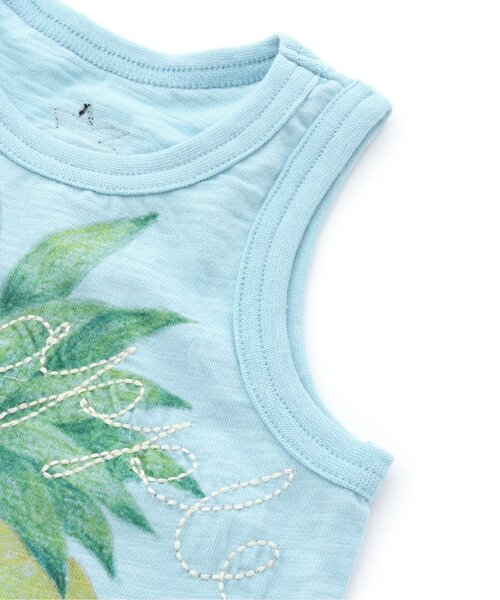 BIT'Z（ビッツ）の「3柄フルーツプリントタンクトップ（タンクトップ・キッズ・グレー/キナリ/サックスブルー・100/80/110/95/90/120）」の11枚目の写真