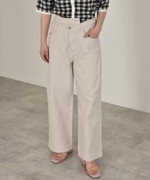 w closet | 斜めウエストデニムパンツ(デニムパンツ)