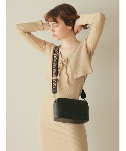 AMAIL（アマイル）の「【recommend】AM genderless func bag（ショルダーバッグ・レディース・ブラック/ベージュ・FREE）」の5枚目の写真