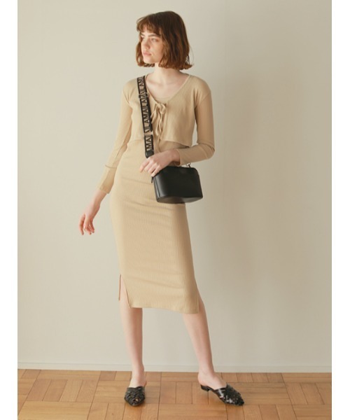 AMAIL（アマイル）の「【recommend】AM genderless func bag（ショルダーバッグ・レディース・ブラック/ベージュ・FREE）」の6枚目の写真