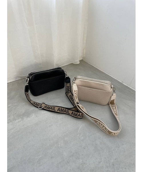 AMAIL（アマイル）の「【recommend】AM genderless func bag（ショルダーバッグ・レディース・ブラック/ベージュ・FREE）」の16枚目の写真