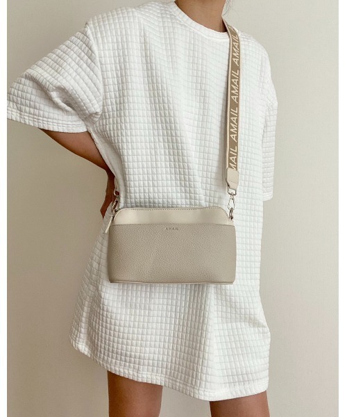 AMAIL（アマイル）の「【recommend】AM genderless func bag（ショルダーバッグ・レディース・ブラック/ベージュ・FREE）」の18枚目の写真