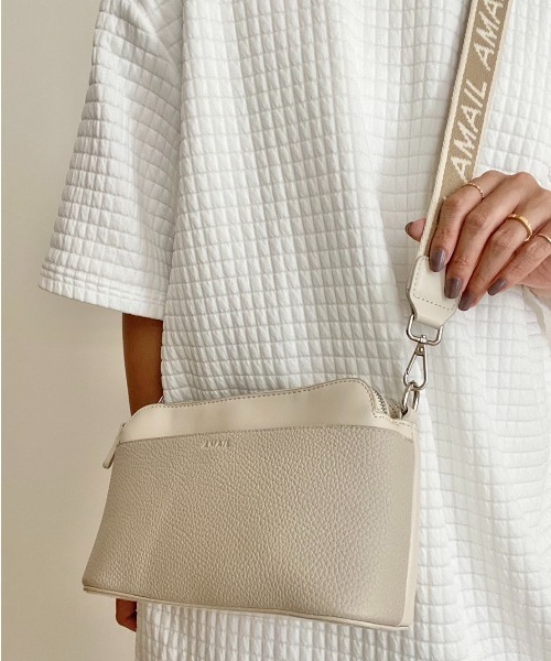 AMAIL（アマイル）の「【recommend】AM genderless func bag（ショルダーバッグ・レディース・ブラック/ベージュ・FREE）」の19枚目の写真