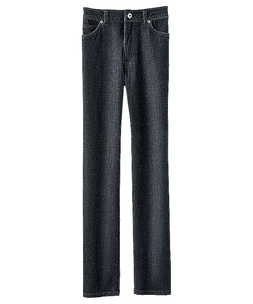 BELLUNA PLUS(ベルーナ)の「ヒンヤリ冷感ライトオンスジーンズ(スリムストレート)股下68cm(デニムパンツ・レディース・ブラック/インディゴブルー/ブルー/ブルー系その他/オフホワイト/ライトブルー・MEDIUM/LARGE/SMALL/X-LARGE)」の3枚目の写真