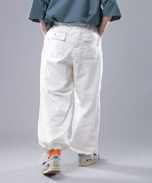 Perushu（ペルーシュ）の「ステッチスノーカーゴパンツ（カーゴパンツ・メンズ・オフホワイト/ブラック/ライトブルー・SMALL/MEDIUM/LARGE）」の9枚目の写真