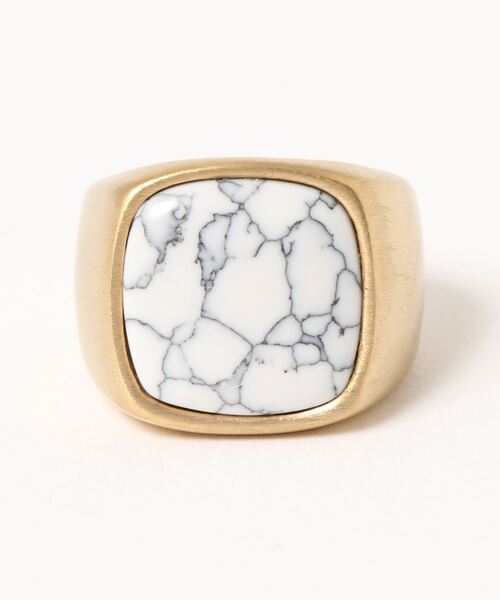 Burner（バーナー）の「【OKUOKU　0909】ストーン付き　ワイドステンレスリング（低アレルギー素材）（リング・メンズ・ゴールド系2/シルバー系4/シルバー系/ブラック系5/シルバー系9/ブラック系6/ゴールド系1/ブラック系7/シルバー系8/ゴールド系3・10/8）」の10枚目の写真