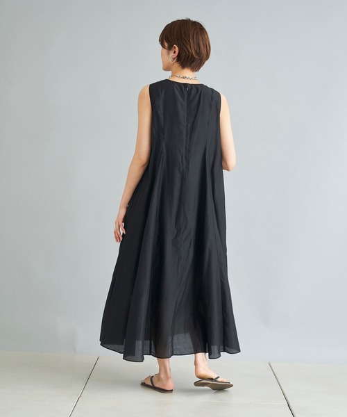 DouDou（ドゥドゥ）の「切替フレアワンピース（ワンピース・レディース・ブラック/ピンク/キャメル・FREE）」の12枚目の写真