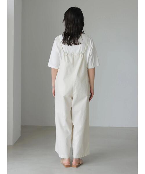 AMERICAN HOLIC（アメリカンホリック）の「綿ピケサロペット（サロペット/オーバーオール・レディース・チャコールグレー/アイボリー・FREE）」の19枚目の写真