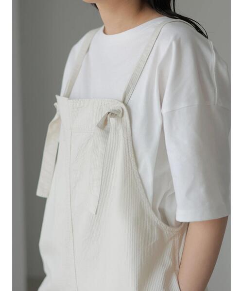 AMERICAN HOLIC（アメリカンホリック）の「綿ピケサロペット（サロペット/オーバーオール・レディース・チャコールグレー/アイボリー・FREE）」の18枚目の写真