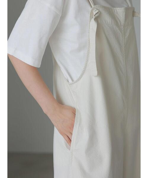 AMERICAN HOLIC（アメリカンホリック）の「綿ピケサロペット（サロペット/オーバーオール・レディース・チャコールグレー/アイボリー・FREE）」の17枚目の写真