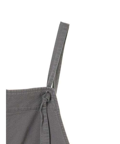 AMERICAN HOLIC（アメリカンホリック）の「綿ピケサロペット（サロペット/オーバーオール・レディース・チャコールグレー/アイボリー・FREE）」の7枚目の写真