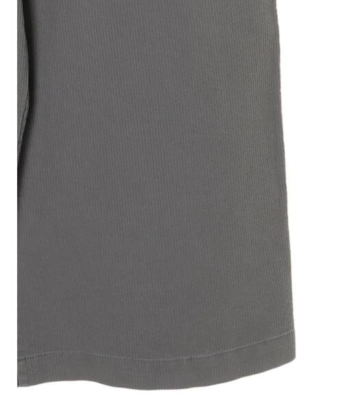 AMERICAN HOLIC（アメリカンホリック）の「綿ピケサロペット（サロペット/オーバーオール・レディース・チャコールグレー/アイボリー・FREE）」の6枚目の写真