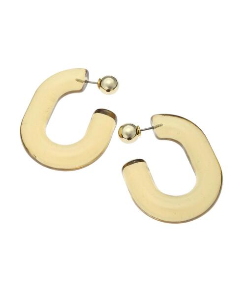 AMERICAN HOLIC（アメリカンホリック）の「オーバルアクリル&メタルボールピアス（ピアス（両耳用）・レディース・ライトカーキ/ライトパープル/ブラウン/クリア・FREE）」の12枚目の写真