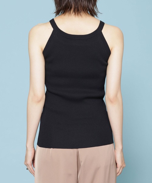 NANO universe（ナノユニバース）の「リブタンクトップ＋シアーニットカーディガンセット 長袖（アンサンブル・レディース・ブラック/ブルー/アイボリー・38/36）」の13枚目の写真