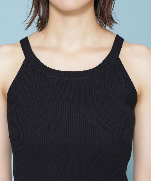 NANO universe（ナノユニバース）の「リブタンクトップ＋シアーニットカーディガンセット 長袖（アンサンブル・レディース・ブラック/ブルー/アイボリー・38/36）」の18枚目の写真