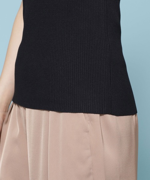 NANO universe（ナノユニバース）の「リブタンクトップ＋シアーニットカーディガンセット 長袖（アンサンブル・レディース・ブラック/ブルー/アイボリー・38/36）」の10枚目の写真