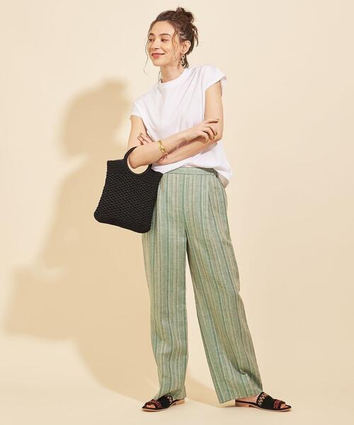 BEAUTY&YOUTH UNITED ARROWS（ビューティーアンドユースユナイテッドアローズ）の「BY∴ クルーネックフレンチスリーブカットソー◆（Tシャツ/カットソー・レディース・ホワイト/ブラック/ダークブラウン/ライラック/その他1・FREE）」の14枚目の写真