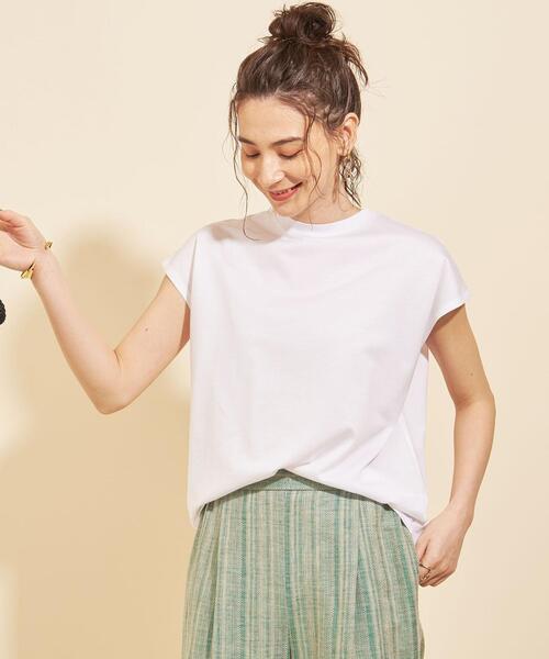 BEAUTY&YOUTH UNITED ARROWS（ビューティーアンドユースユナイテッドアローズ）の「BY∴ クルーネックフレンチスリーブカットソー◆（Tシャツ/カットソー・レディース・ホワイト/ブラック/ダークブラウン/ライラック/その他1・FREE）」の17枚目の写真