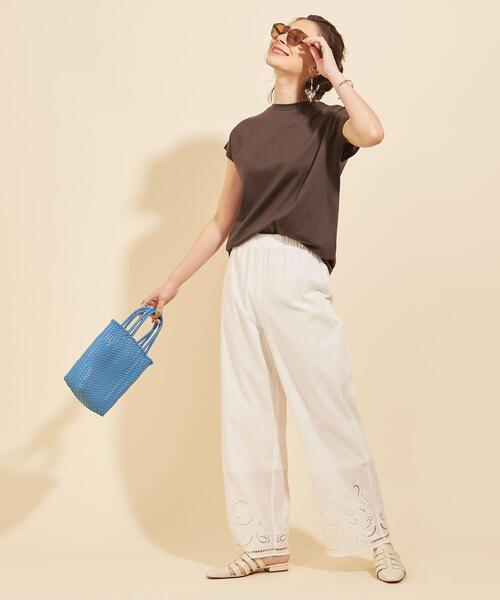 BEAUTY&YOUTH UNITED ARROWS（ビューティーアンドユースユナイテッドアローズ）の「BY∴ クルーネックフレンチスリーブカットソー◆（Tシャツ/カットソー・レディース・ホワイト/ブラック/ダークブラウン/ライラック/その他1・FREE）」の18枚目の写真