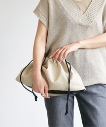 SLOBE IENA | 【Le vernis / ル ベルニ】 コンビワイド巾着バッグ◆(ハンドバッグ)