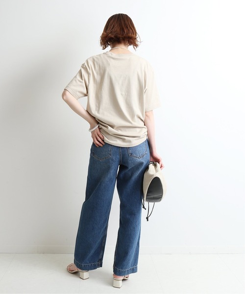 SLOBE IENA(スローブイエナ)の「【Le vernis / ル ベルニ】 コンビワイド巾着バッグ◆(ハンドバッグ・レディース・ブラック・FREE)」の4枚目の写真