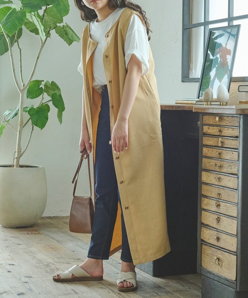 Ambre Neige（アンブルネージュ）の「3WAYノースリーブワンピース／【WEB/EC限定商品】（ワンピース・レディース・アイボリー/ライトブラウン/マスタード・FREE）」の12枚目の写真