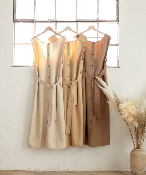 Ambre Neige（アンブルネージュ）の「3WAYノースリーブワンピース／【WEB/EC限定商品】（ワンピース・レディース・アイボリー/ライトブラウン/マスタード・FREE）」の14枚目の写真