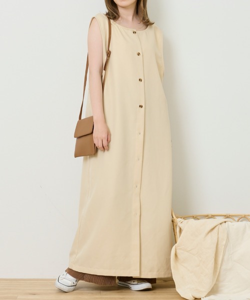 Ambre Neige（アンブルネージュ）の「3WAYノースリーブワンピース／【WEB/EC限定商品】（ワンピース・レディース・アイボリー/ライトブラウン/マスタード・FREE）」の15枚目の写真