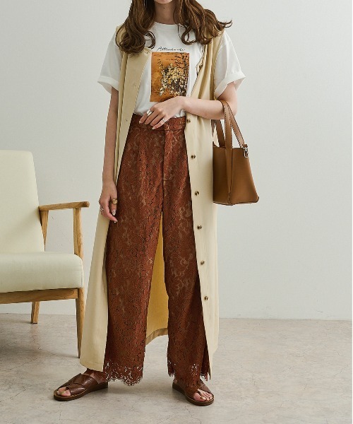 Ambre Neige（アンブルネージュ）の「3WAYノースリーブワンピース／【WEB/EC限定商品】（ワンピース・レディース・アイボリー/ライトブラウン/マスタード・FREE）」の19枚目の写真