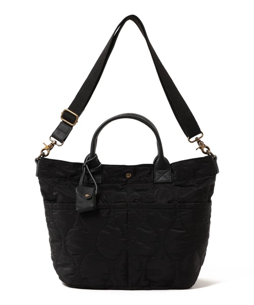 Ray BEAMS(レイビームス)の「toleur × Ray BEAMS / 別注 キルティング トートバッグ(トートバッグ・レディース・ブラック/オリーブ・ONE SIZE)」の4枚目の写真