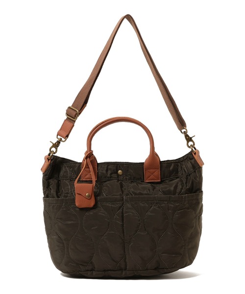 Ray BEAMS(レイビームス)の「toleur × Ray BEAMS / 別注 キルティング トートバッグ(トートバッグ・レディース・ブラック/オリーブ・ONE SIZE)」の9枚目の写真