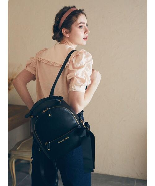 Maison de FLEUR（メゾンドフルール）の「ビッグカラーブラウス（シャツ/ブラウス・レディース・ピンク/ブルー/クリーム・S/M）」の19枚目の写真