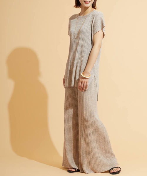 FLEUR DE KALINA（フレールドゥカリーナ）の「【FLEUR DE KALINA/ﾌﾚｰﾙ ﾄﾞｩ ｶﾘｰﾅ】 肩ｽﾘｯﾄﾌﾚﾝﾁｽﾘｰﾌﾞTOPS（ニット/セーター・レディース・ブラック/ベージュ/イエロー・FREE）」の18枚目の写真