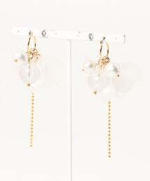 【Sunny days】petal pearlhoop pierce