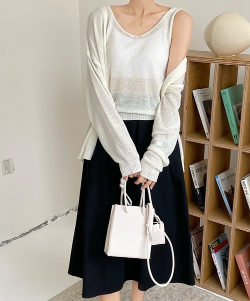 fd style（エフディ スタイル）の「[FD]Aラインスカート（スカート・レディース・ホワイト/ブラック・FREE）」の8枚目の写真