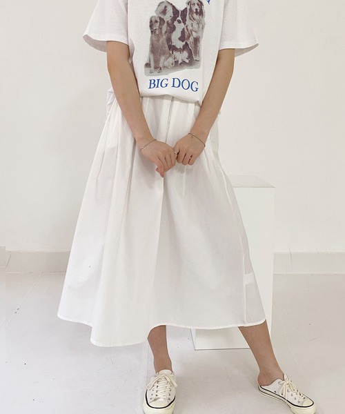 fd style（エフディ スタイル）の「[FD]Aラインスカート（スカート・レディース・ホワイト/ブラック・FREE）」の4枚目の写真