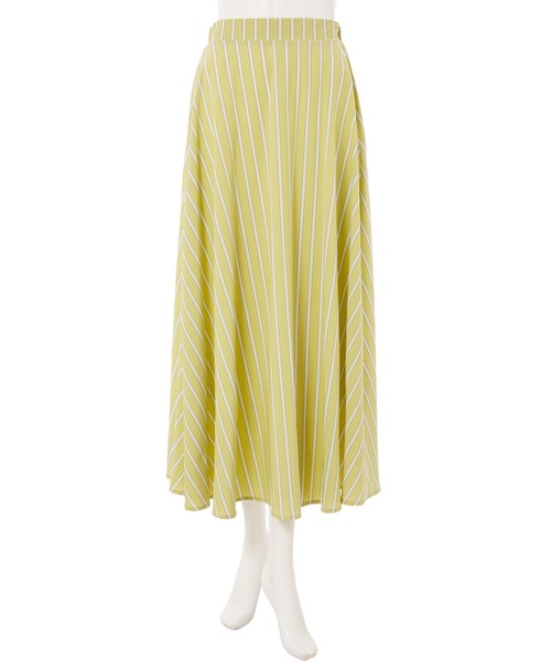 fifth(フィフス)の「ストライプフレアスカート(スカート・レディース・ブラック/イエロー/ブルー・MEDIUM)」の4枚目の写真