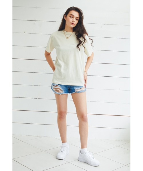 ALEXIA STAM（アリシアスタン）の「Sun & Moon Tee/サンアンドムーンティ（Tシャツ/カットソー・レディース・アイボリー/テラコッタ・FREE）」の4枚目の写真