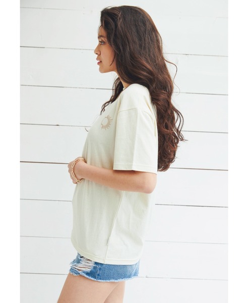 ALEXIA STAM（アリシアスタン）の「Sun & Moon Tee/サンアンドムーンティ（Tシャツ/カットソー・レディース・アイボリー/テラコッタ・FREE）」の5枚目の写真