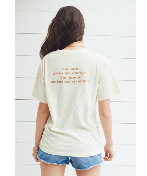 ALEXIA STAM（アリシアスタン）の「Sun & Moon Tee/サンアンドムーンティ（Tシャツ/カットソー・レディース・アイボリー/テラコッタ・FREE）」の6枚目の写真