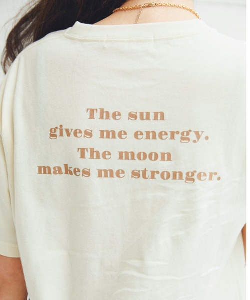 ALEXIA STAM（アリシアスタン）の「Sun & Moon Tee/サンアンドムーンティ（Tシャツ/カットソー・レディース・アイボリー/テラコッタ・FREE）」の7枚目の写真