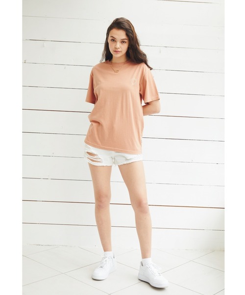 ALEXIA STAM（アリシアスタン）の「Sun & Moon Tee/サンアンドムーンティ（Tシャツ/カットソー・レディース・アイボリー/テラコッタ・FREE）」の8枚目の写真