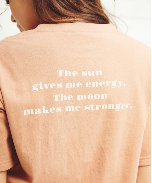 ALEXIA STAM（アリシアスタン）の「Sun & Moon Tee/サンアンドムーンティ（Tシャツ/カットソー・レディース・アイボリー/テラコッタ・FREE）」の11枚目の写真