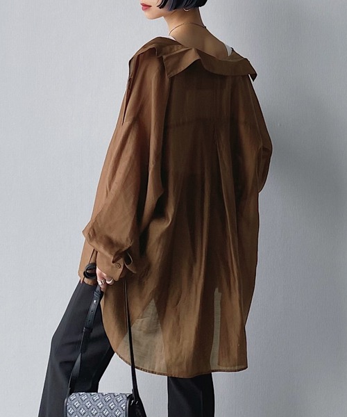 PAGEBOY（ページボーイ）の「シアーローンチュニックシャツ（シャツ
