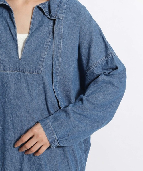 【新品タグ付き】ニコアンド　みさよさんプロデュース　デニムシャツ misayoさんプロデュース BIGデニムシャツ - メルカリ